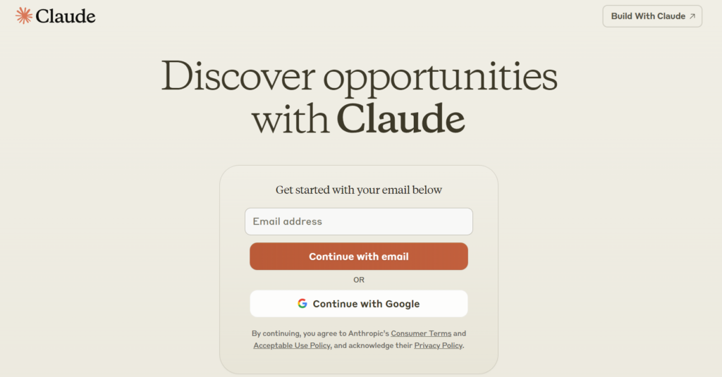 Claudeの公式ホームページ